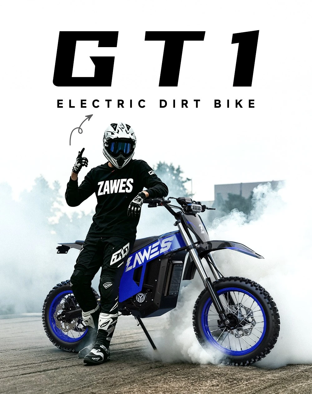 Elektrická motorka ZAWES GT1 - Dirty bike